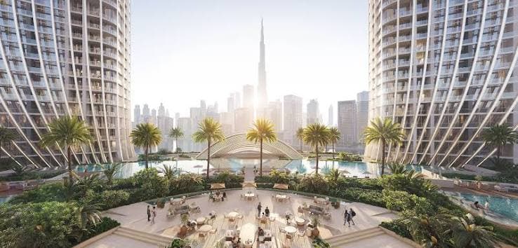 Dubai skyline in daylight